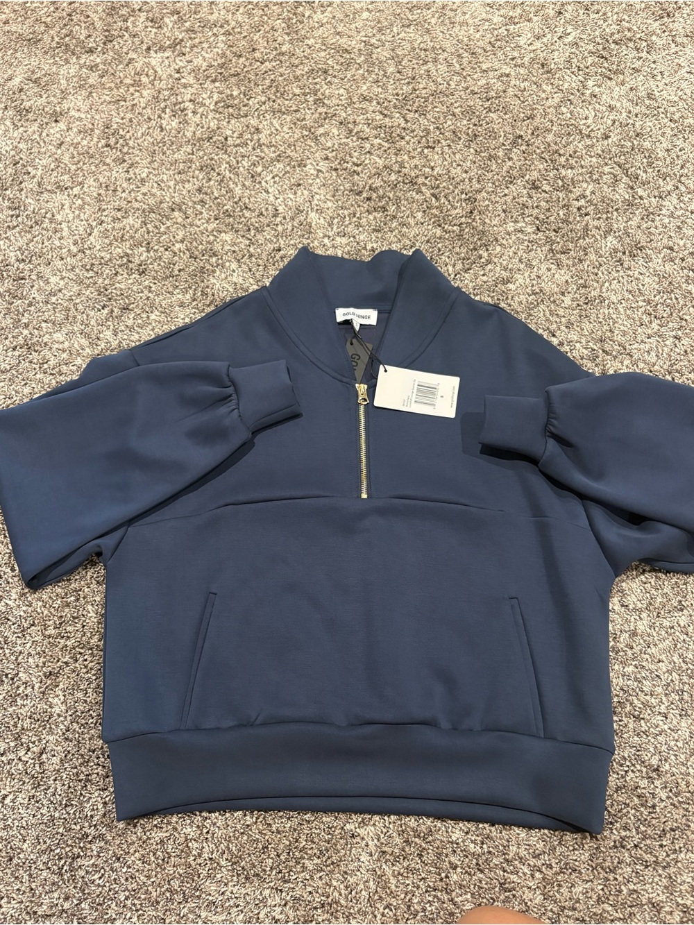 Gold Hinge 1/4 Zip Pullover Women’s Small